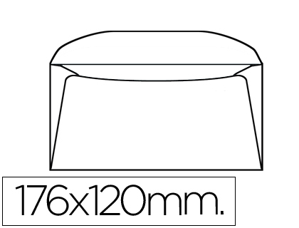 [SB41] SOBRE LIDERPAPEL B6 120 X 176 MM -BOLSA DE 10