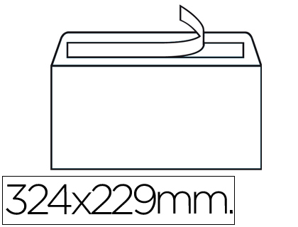 [SB17] SOBRE LIDERPAPEL N.14 BLANCO DIN C4 229X324 MM TIRA DE SILICONA CAJA DE 250 UNIDADES