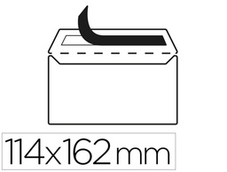 [SB85] SOBRE LIDERPAPEL N 19 BLANCO C6 114X162 MM TIRA DE SILICONA PAQUETE DE 25 UNIDADES