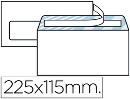 [SB09] SOBRE LIDERPAPEL N.6 BLANCO AMERICANO VENTANA IZQUIERDA 115X225 TIRA SILICONA OPEN SYSTEM CAJA DE 500 UNIDADES