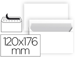 [SB88] SOBRE LIDERPAPEL N 9 BLANCO COMERCIAL NORMALIZADO 120X176 MM TIRA DE SILICONA PAQUETE DE 25 UNIDADES