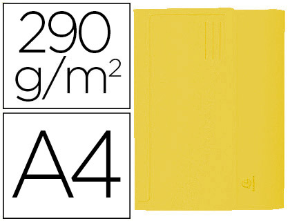 [47679E] SUBCARPETA CARTULINA CON BOLSA EXACOMPTA DIN A4 AMARILLO 290 GR