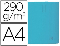 [47672E] SUBCARPETA CARTULINA CON BOLSA EXACOMPTA DIN A4 CELESTE 290 GR