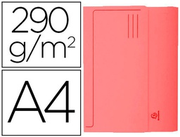 [47675E] SUBCARPETA CARTULINA CON BOLSA EXACOMPTA DIN A4 ROJO 290 GR