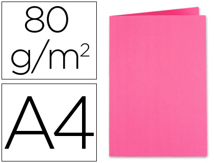 [800020E] SUBCARPETA CARTULINA EXACOMPTA DIN A4 FUCSIA 80 GR