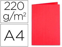 [410012E] SUBCARPETA CARTULINA EXACOMPTA DIN A4 ROJO 220 GR