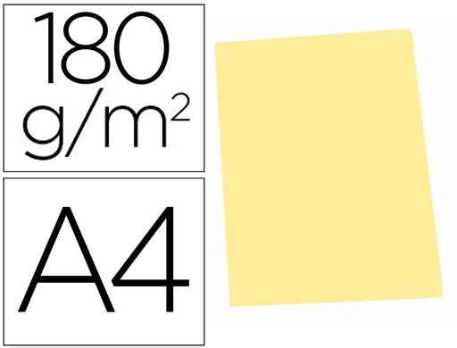 [400040508] SUBCARPETA CARTULINA GIO DIN A4 AMARILLO PASTEL 180 G/M2