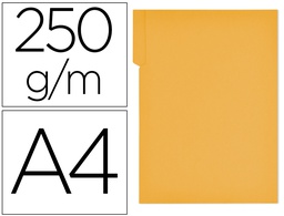 [400040699] SUBCARPETA CARTULINA GIO DIN A4 PESTAÑA DERECHA 250 G/M2 AMARILLO