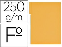 [400040697] SUBCARPETA CARTULINA GIO FOLIO PESTAÑA DERECHA 250 G/M2 AMARILLO
