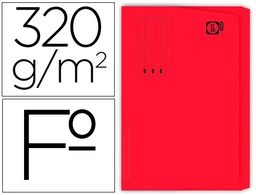 [400040684] SUBCARPETA CARTULINA GIO FOLIO POCKET ROJO CON BOLSA Y SOLAPA