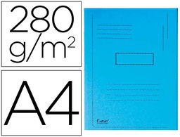 [445006E] SUBCARPETA CARTULINA RECICLADA EXACOMPTA A4 AZUL 280G/M2 CON 2 SOLAPAS INTERIOR
