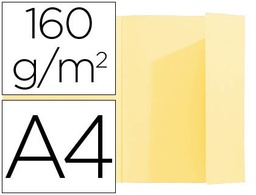 [348005E] SUBCARPETA EXACOMPTA DIN A4 AMARILLO 160G/M2 CON SOLAPA INTERIOR