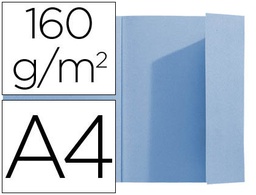 [348006E] SUBCARPETA EXACOMPTA DIN A4 AZUL 160G/M2 CON SOLAPA INTERIOR