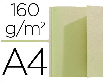 [348004E] SUBCARPETA EXACOMPTA DIN A4 VERDE 160G/M2 CON SOLAPA INTERIOR