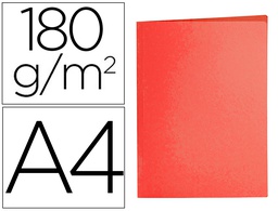 [SC18] SUBCARPETA LIDERPAPEL DIN A4 ROJO INTENSO 180G/M2
