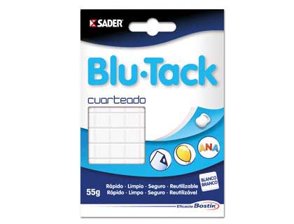 [1739] SUJETACOSA MASILLA BOSTIK BLU TACK BLANCO CUARTEADO