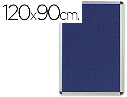 [KF01077] TABLERO DE ANUNCIOS Q-CONNECT MURAL GRANDE FIELTRO AZUL 120X90 CM