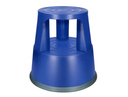 [KF00635] TABURETE Q-CONNECT RUEDAS RETRACTILES TRES RUEDAS -DOS NIVELES AZUL