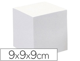 [236004Q] TACO PAPEL QUO VADIS ENCOLADO BLANCO 680 HOJAS 100% RECICLADO 90X90X90 MM 90 GR