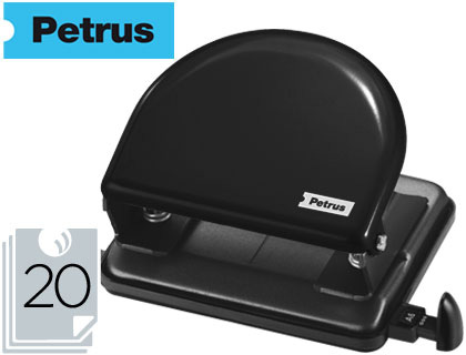 [33707] TALADRADOR PETRUS 52 NEGRO CAPACIDAD 20 HOJAS