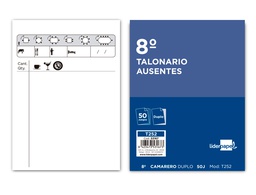 [T252] TALONARIO LIDERPAPEL CAMARERO 8º ORIGINAL Y COPIA T252 ZIG ZAG