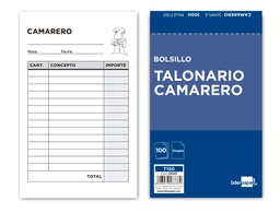 [T150] TALONARIO LIDERPAPEL CAMARERO BOLSILLO ORIGINAL T150