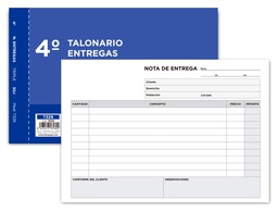 [T329] TALONARIO LIDERPAPEL ENTREGAS CUARTO ORIGINAL Y 2 COPIAS T329 APAISADO