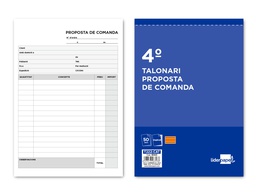 [T222-CAT] TALONARIO LIDERPAPEL PEDIDOS CUARTO ORIGINAL Y COPIA T222 TEXTO EN CATALAN