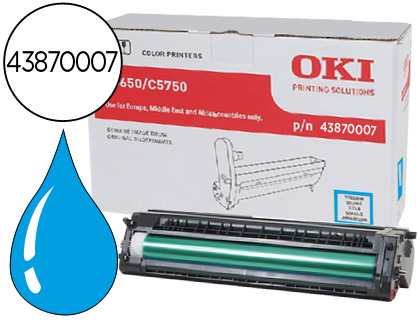 [43870007] TAMBOR OKI C5650/5750 CIAN 20000 PAGINAS