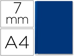 [73910035] TAPA DE ENCUADERNACION CHANNEL RIGIDA 35567 AZUL LOMO A CAPACIDAD 36/70 HOJAS