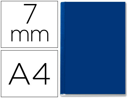 [73910035] TAPA DE ENCUADERNACION CHANNEL RIGIDA 35567 AZUL LOMO A CAPACIDAD 36/70 HOJAS