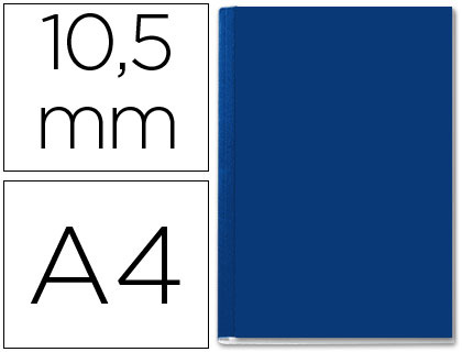 [73920035] TAPA DE ENCUADERNACION CHANNEL RIGIDA 35572 AZUL LOMO B CAPACIDAD 71/105 HOJAS
