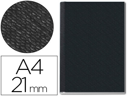 [73950095] TAPA DE ENCUADERNACION CHANNEL RIGIDA 73950095 NEGRO LOMO 21 MM CAPACIDAD 210 HOJAS