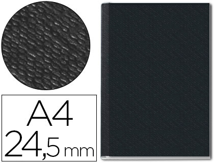 [73960095] TAPA DE ENCUADERNACION CHANNEL RIGIDA 73960095 NEGRO LOMO 24,5 MM CAPACIDAD 245 HOJAS