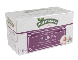 [49567] TE HORNIMANS INFULINEA MANZANA MALVA Y SAUCO CAJA DE 20 BOLSAS