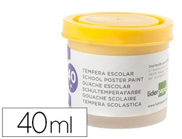 [TP56] TEMPERA LIDERPAPEL ESCOLAR 40 ML AMARILLO