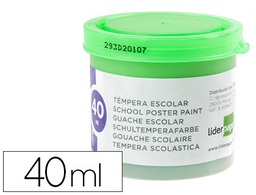 [TP69] TEMPERA LIDERPAPEL ESCOLAR 40 ML VERDE CLARO