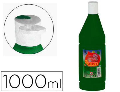 [51119] TEMPERA LIQUIDA JOVI ESCOLAR 1000 ML VERDE OSCURO