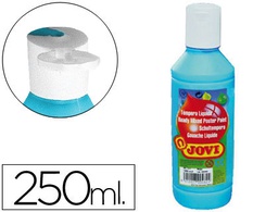 [50221] TEMPERA LIQUIDA JOVI ESCOLAR 250 ML AZUL CYAN