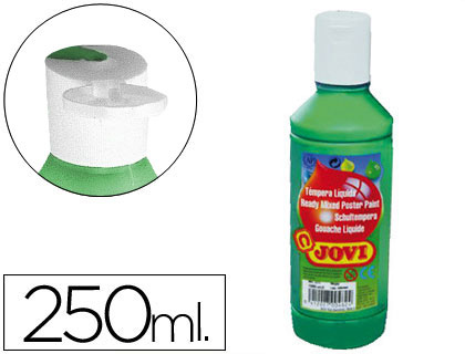 [50219] TEMPERA LIQUIDA JOVI ESCOLAR 250 ML VERDE OSCURO