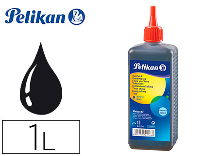 [211664] TINTA CHINA PELIKAN NEGRA BOTE 1 LITRO