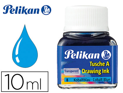 [201574] TINTA CHINA PELIKAN AZUL COBALTO BOTE DE 10 ML
