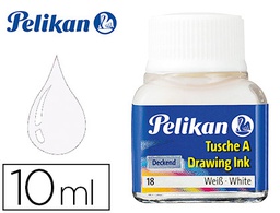 [201673] TINTA CHINA PELIKAN BLANCO BOTE DE 10 ML