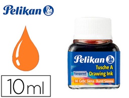 [201632] TINTA CHINA PELIKAN SIENA TOSTADA BOTE DE 10 ML