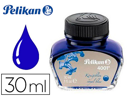 [100401543] TINTA ESTILOGRAFICA PELIKAN 4001 AZUL REAL BOTE 30 ML