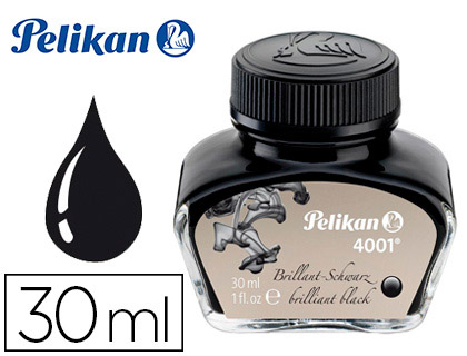 [100401544] TINTA ESTILOGRAFICA PELIKAN 4001 NEGRO BRILLANTE BOTE 30 ML