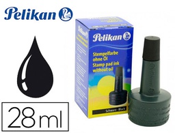 [351197] TINTA TAMPON PELIKAN NEGRO FRASCO DE 28 ML