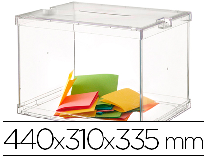 [6158 CS TP] URNA ELECTORAL PLEGABLE CON PRECINTOS DE SEGURIDAD 440X310X315MM