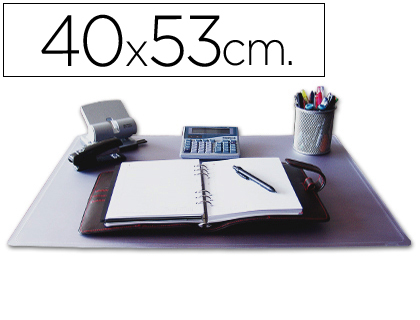[KF26792] VADE SOBREMESA Q-CONNECT POLIPROPILENO TRANSPARENTE 40X53 CM