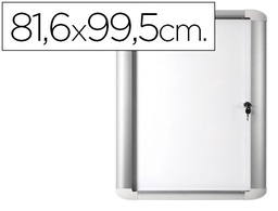[VT630209760] VITRINA DE ANUNCIO BI-OFFICE MAGNETICA 816X995 MM PARA EXTERIOR CON MARCO DE ALUMINIO Y CERRADURA
